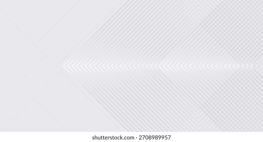 Fondo de lujo blanco con rayas diagonales de sombra gris. Luz elegante dinámico abstracto BG. Neumorfismo geométrico de moda. Telón de fondo moderno de venta 3d mínimo universal.