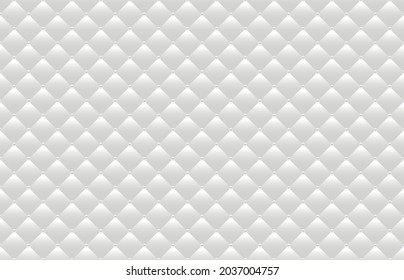 White luxury background with pearls and rhombuses. Vector illustration. 