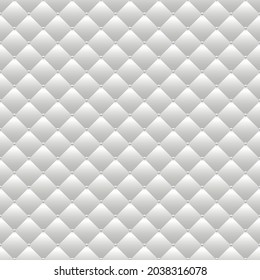 White luxury background with pearls and rhombuses. Vector illustration. 