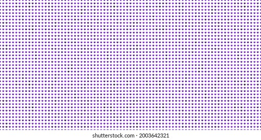 White luxury background with purple beads. Seamless vector illustration.