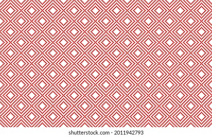 White luxury background with red beads. Seamless vector illustration. 