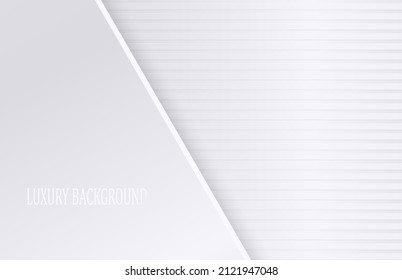 White luxury background. Vector illustration.