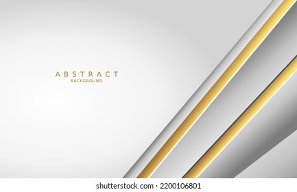 white luxury premium background and gold line.