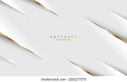 white luxury premium background and gold line.