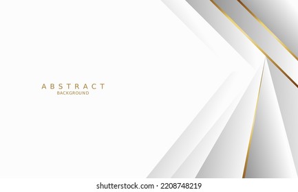 white luxury premium background and gold line.