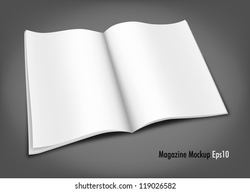 White Magazine Mockup Template