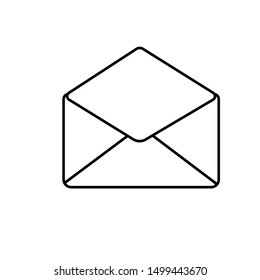 white mail icon vector logo