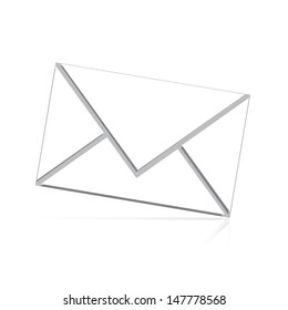 white mail isolated