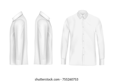 Similar Images, Stock Photos & Vectors of White male shirt with long ...