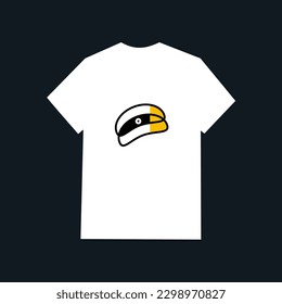 white male t-shirt realistic mockup  from front  view on black background, blank textile print design template for fashion apparel - vector illustration