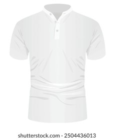 White man t shirt. vector illustration