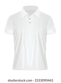 White man t shirt. vector illustration