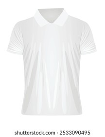 White man t shirt. vector illustration