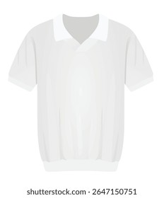 White man t shirt. vector illustration