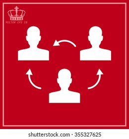 White Management, human resources, business persons and users 