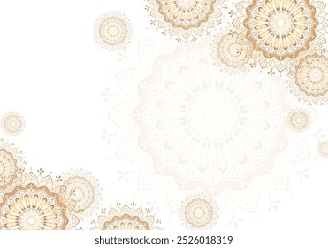 white mandala aztec background illustration