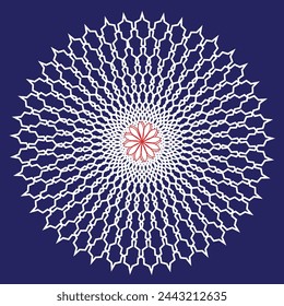   White mandala, boho, ethnic patterns, t-shirt prints, coloring books for adults, yoga, meditation. Vector illustration of a stock isolated on a black background. Tattoo
background, Pattern Stencil D