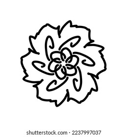 Weißes Mandala. Rund Ornament Muster auf schwarzem Hintergrund. Vektorgrafik