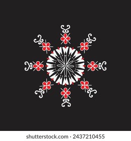 white mandalas, boho, ethnic patterns, t-shirt prints, coloring books for adults, yoga, meditation. Vector illustration of a stock isolated on a black background. Tattoo
background, Pattern Stencil Do