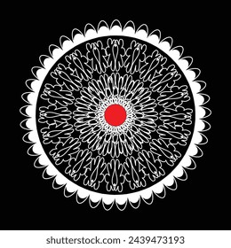 White mandalas, boho, ethnic patterns, t-shirt prints, coloring books for adults, yoga, meditation. Vector illustration of a stock isolated on a black background. Tattoo
background, Pattern Stencil Do