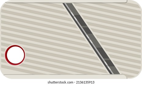 White mandoline slicer, illustration, vector on a white background.