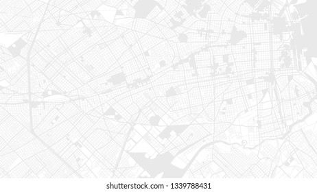 white map city Buenos Aires. digital art background