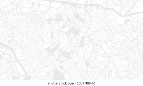 white map city San Paulo. digital art background