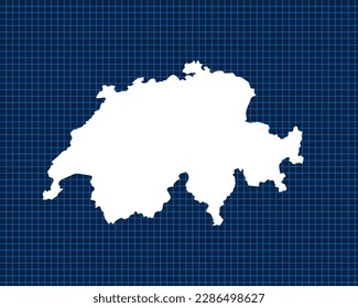 Weiße Karte-Design einzeln auf blauem Neongitter mit dunklem Hintergrund - Vektorgrafik