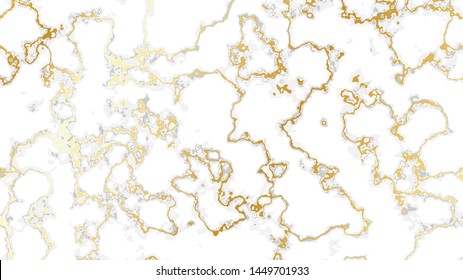 White marble background with gold texture for luxury products