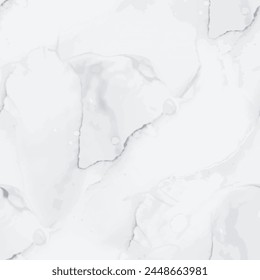 Suelo de mármol blanco. Acuarela de color de agua blanca. Pintura moderna sin costuras. Acuarela de mármol gris. Mármol de tinta de alcohol ligero. Fondo gris sin costuras. Piedra de azulejos claros. Grunge elegante gris.