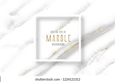 White marble with golden texture, Vector pattern background.