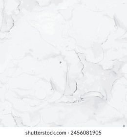 Patrón de pintura de mármol blanco. Mármol blanco de la tinta del alcohol. Salpicadura de Vector ligero. Fondo Abstractas claro. Acuarela de mármol claro. Acuarela de color gris. Piedra de Rock gris. Plantilla moderna sin costuras.