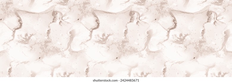 White Marble Pattern. Beige Marble Watercolor. Light Water Color Splash Slate. Light Rock Stone. White Gradient Background. Beige Alcohol Ink Background. Beige Yellow Pattern. Vector Abstract Template