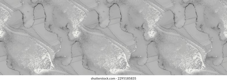 White Marble Pattern. Grey Alcohol Ink Background. Modern Seamless Template. White Water Color Splash Slate. Fluid Elegant Pattern. Grey Rock Floor. Light Marble Watercolor. Light Gradient Background.