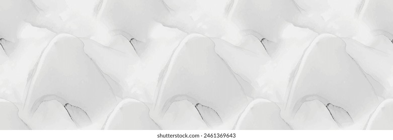 Mármol blanco. Pared de salpicadura de color de agua gris. Vector Plantilla sin costuras. Ligera pintura de azulejos. Vector fluido Granito. Fondo De Mármol Gris. Acuarela sin costuras. Fondo blanco de la tinta del alcohol.