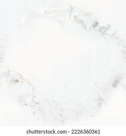 White Marble Pattern. Vector Abstract Template. Grey Marble Background. Light Gradient Watercolor. White Alcohol Ink Background. Grey Water Color Marble Floor. Light Elegant Splash. Light Tile Slate.