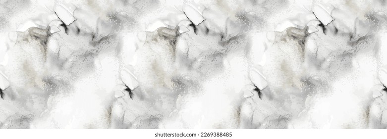 Patrón de mármol blanco. Fondo de color de agua blanca. Pintura Resumen Moderna. Acuarela De Mármol Gris. Suelo De Rock Ligero. Pintura ligera de tinta de alcohol. Fondo Gris Resumen. Granito vectorial claro.