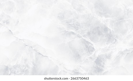 A white marble surface with intricate grey veining creating a natural, textured pattern.