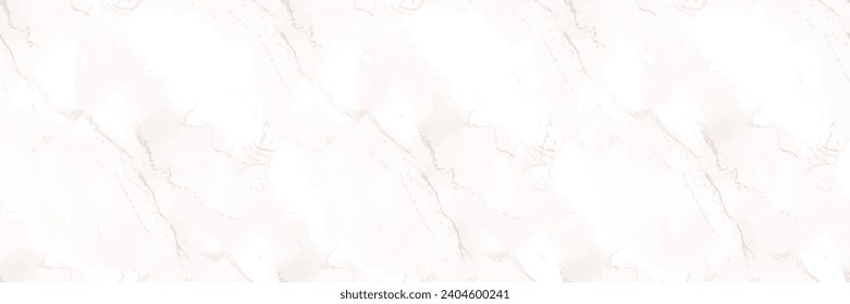 White Marble Texture. Beige Pale Floor. Light Marble Watercolor. White Abstract Background. Light Alcohol Ink Repeat Paint. Beige Water Color Background. Pale White Pattern. Vector Seamless Painting