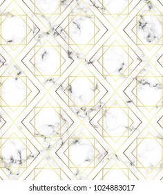 White marble texture with gold line pattern. Background for designs, banner, card, flyer, invitation, party, birthday, wedding, placard
