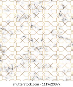 White marble texture with golden lines pattern. Background for design banner, card, flyer, invitation, party, birthday, wedding, placard, poster
