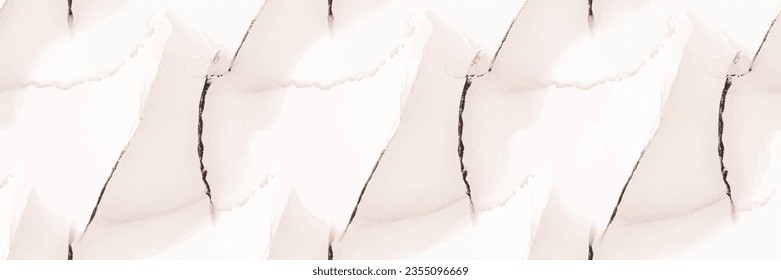 White Marble Texture. Light Rock Stone. Beige Marble Background. Beige Abstract Watercolor. White Water Color Marble Paint. Light Alcohol Ink Watercolor. Pale Vector Ceramic. Vector Seamless Template