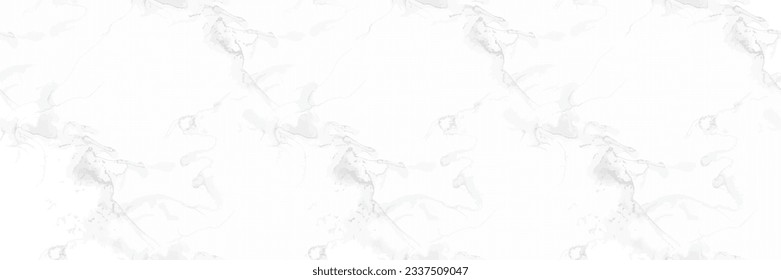 White Marble Texture. White Seamless Background. Light Tile Paint. Grey Alcohol Ink Repeat Wall. Grey Marble Watercolor. Light Water Color Watercolor. Vector Seamless Painting. Light Vector Ceramic.