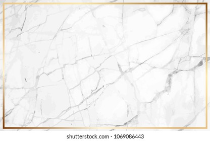 White marble Vector background. Marble with golden texture. Modern design template for wedding, invitation, web, banner, card, pattern, wallpaper vector illustration. Easy to use by place your text .