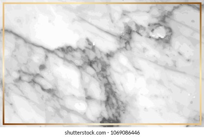 White marble Vector background. Marble with golden texture. Modern design template for wedding, invitation, web, banner, card, pattern, wallpaper vector illustration. Easy to use by place your text .