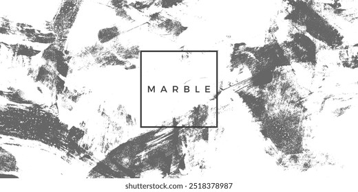 White marbled texture. Isolated gray stains and spots on white background. Grunge scratched texture. Vector illustration EPS10 