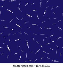 Weiße Marijuana-Gelenk, Spleißsymbol einzeln auf blauem Hintergrund. Zigarette mit Drogen, Marihuana Zigarette gerollt. Vektorillustration-Illustration