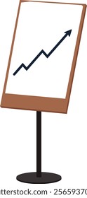 White marker Presentation board on the floor stand