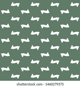 White marks on green background. Textile pattern. Paper. Tile. Decorative spotted background. Vector illustration.