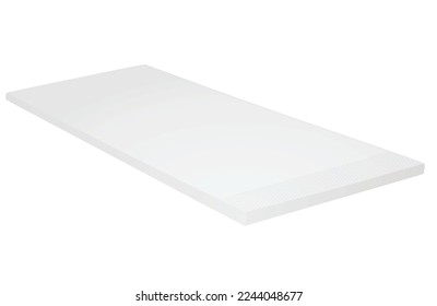 White mattress side. vector illustration